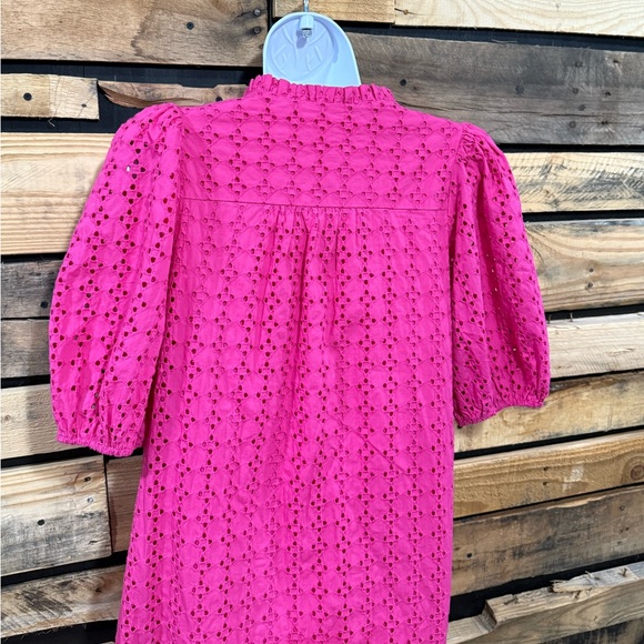 Tuckernuck Hyacinth House Pink Eyelet‎ Midi Tryall Dress Size Small - Picture 13 of 16